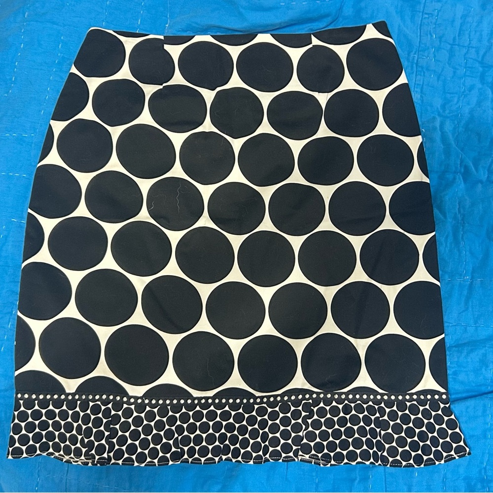 Skirtin Around Black and White Polka Dot Mini Skirt